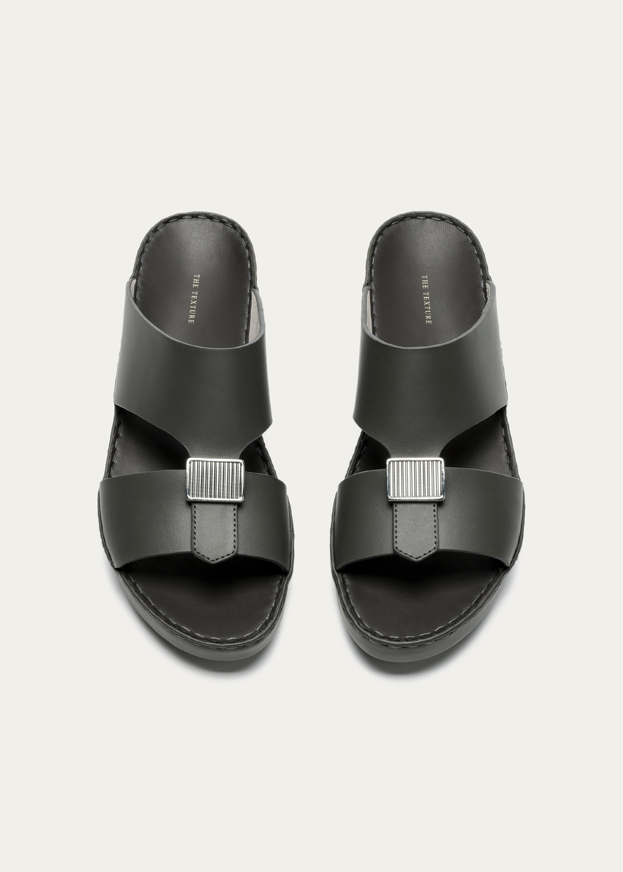 MATTE CALF LEATHER SANDALS-PHANTOM SERIES-SHING GRAY