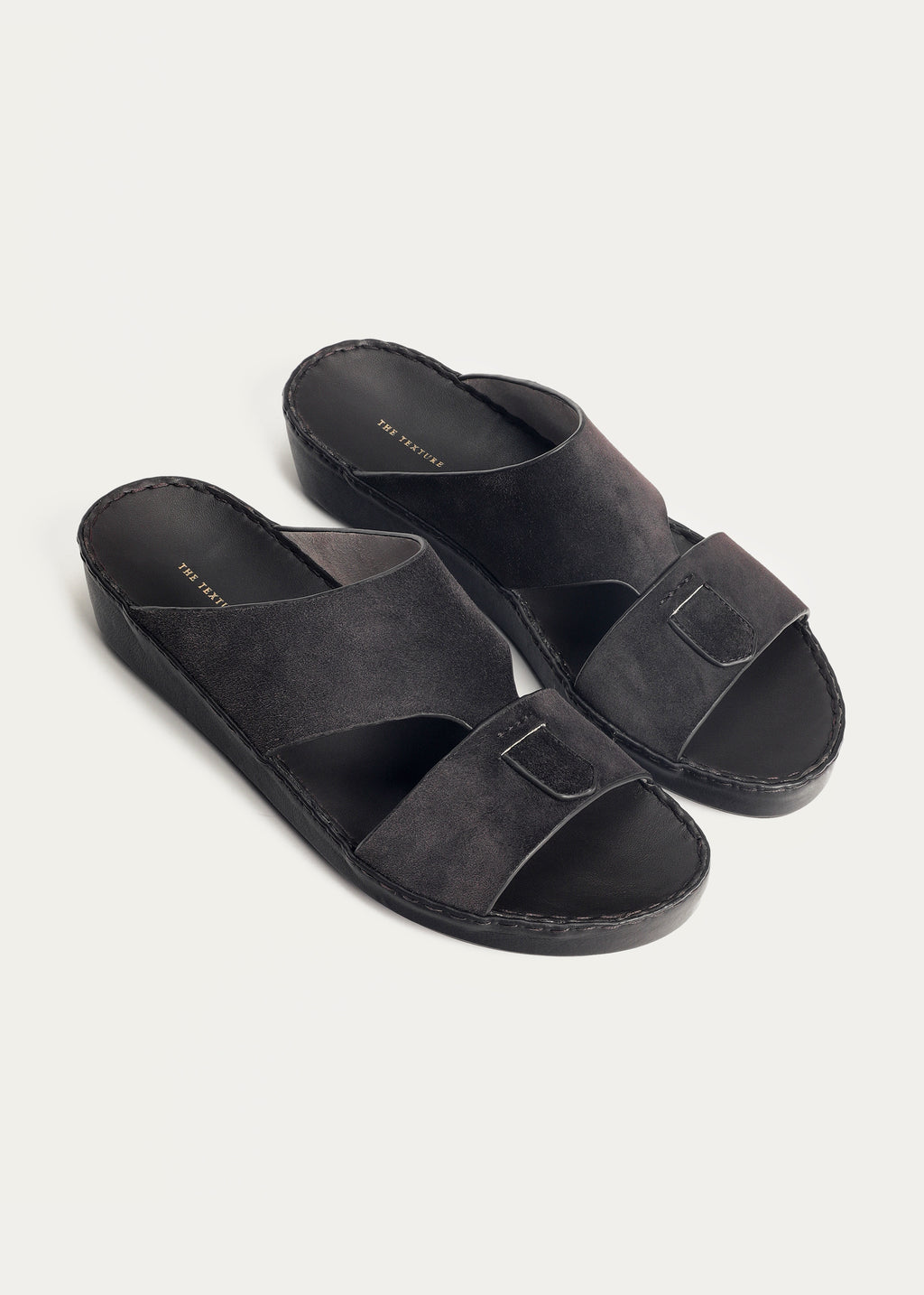 SUEDE BABY CALF LEATHER SANDALS-SUEDE SERIES-CHOCOLATE BROWN